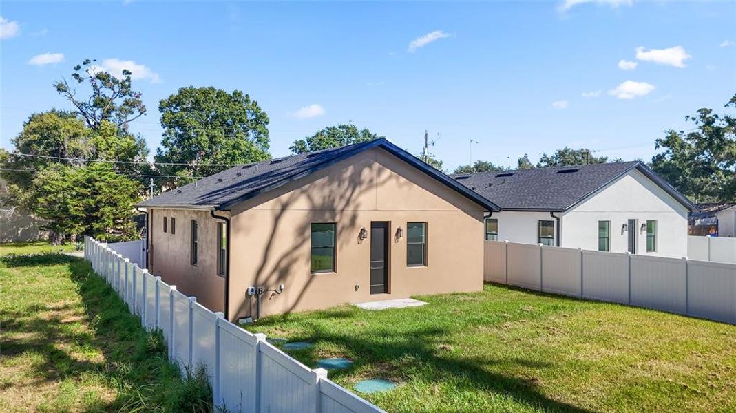 Exterior details and patio area of a home in , Tampa (Image 23). Exterior details and patio area of a home in , Tampa (Image 23).
