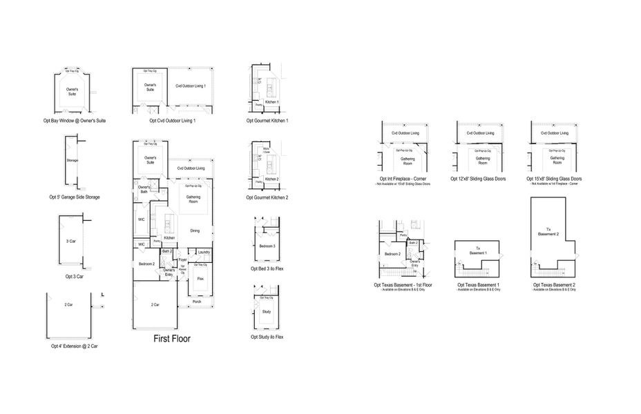 2D floor plan layout of this home in Parkside on the River, Georgetown, TX (Image 2). 2D floor plan layout of this home in Parkside on the River, Georgetown, TX (Image 2).