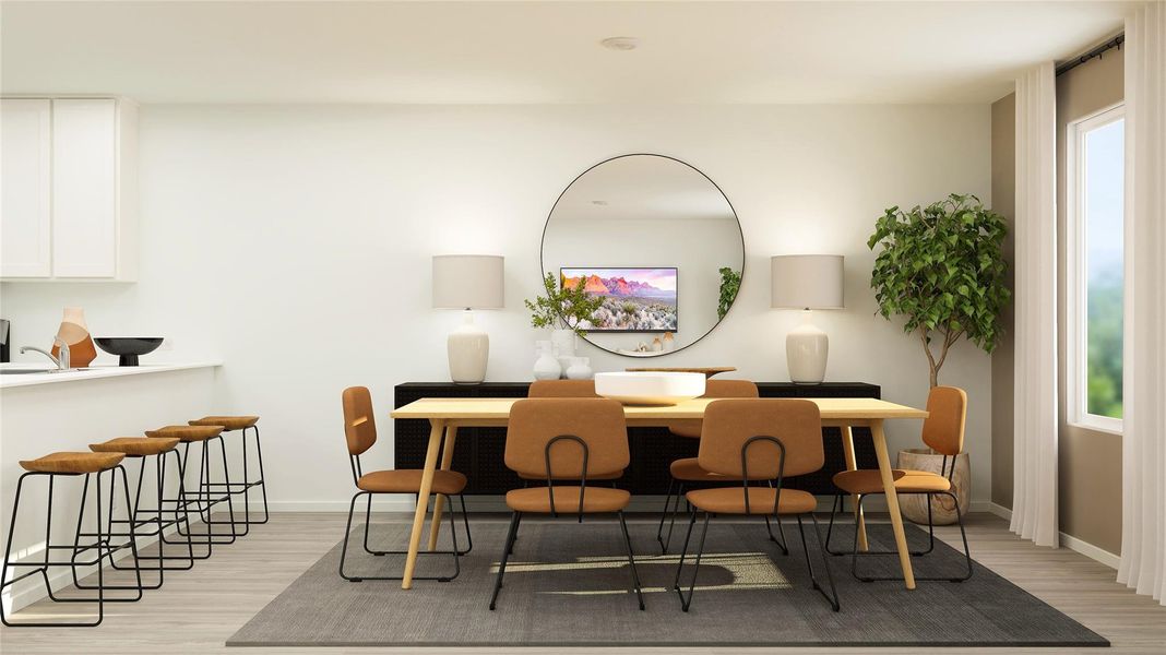 Furnished interior view inside a new home in Synova, Crosby (Image 9).