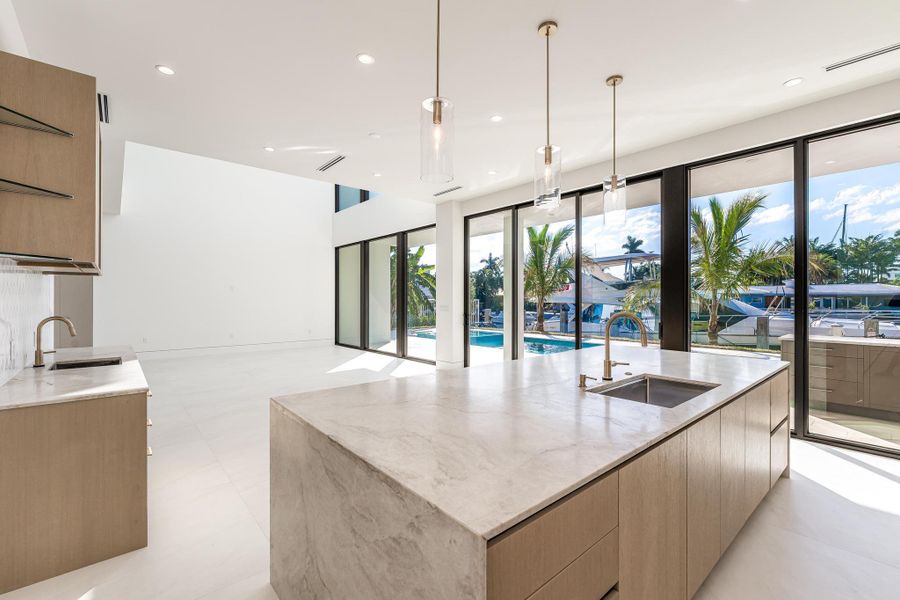 Furnished interior view inside a new home in , Pompano Beach (Image 12).