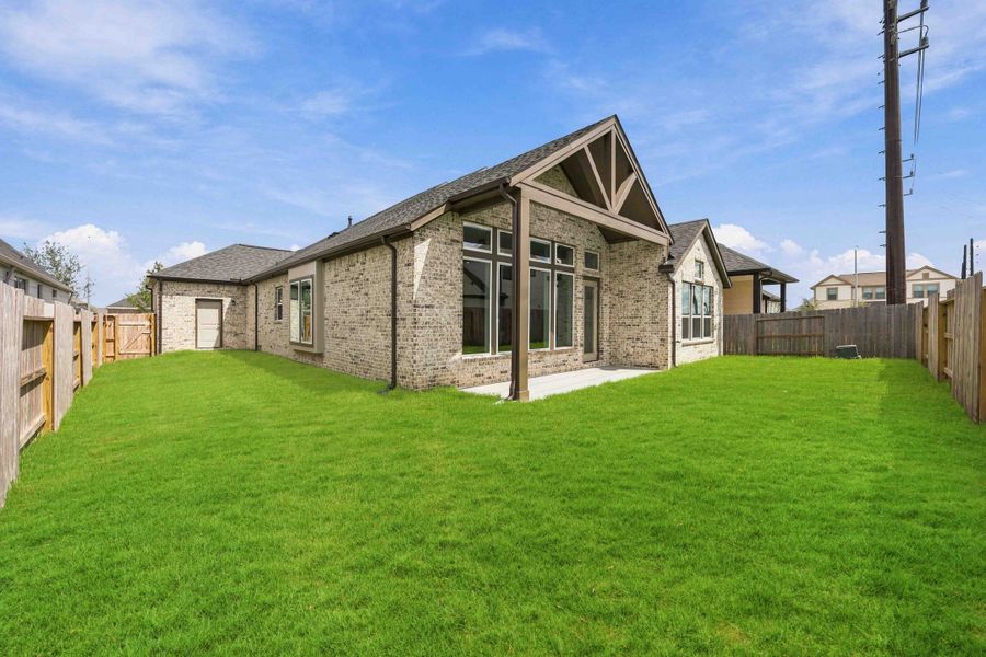 Exterior details and patio area of a home in Arabella on the Prairie, Richmond (Image 2).