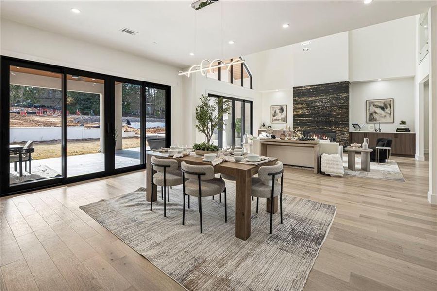 Furnished interior view inside a new home in , Suwanee (Image 70).