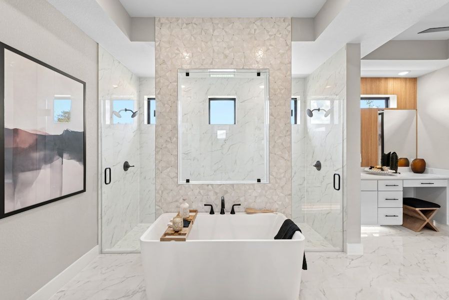 Representative furnished interior of a home built from the Emory by Scott Felder Homes in Leander Estates, Leander (Image 34).