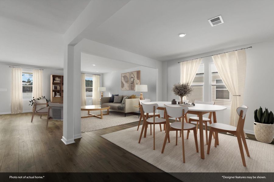 Furnished interior view inside a new home in Central Creek, Goose Creek (Image 27).