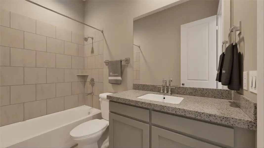 Furnished interior view inside a new home in Canterra Creek 60', Iowa Colony (Image 4). Furnished interior view inside a new home in Canterra Creek 60', Iowa Colony (Image 4).