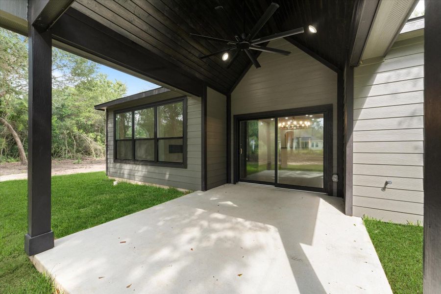 Exterior details and patio area of a home in , Hempstead (Image 26). Exterior details and patio area of a home in , Hempstead (Image 26).