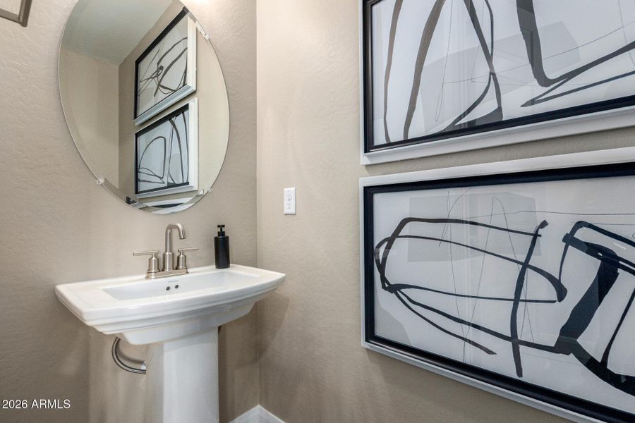 Bella Floorplan Downstairs Half Bath