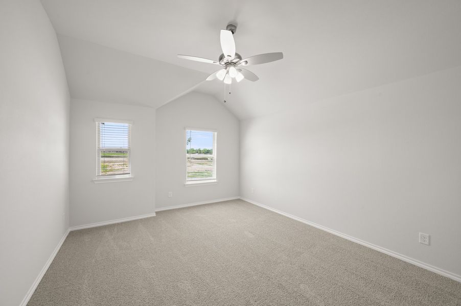 Front exterior of a new home in Redden Farms, Midlothian, TX, highlighting curb appeal (Image 11). Front exterior of a new home in Redden Farms, Midlothian, TX, highlighting curb appeal (Image 11).