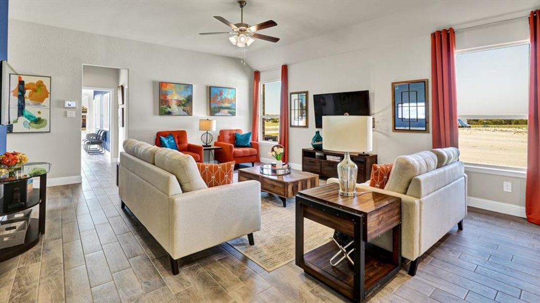 Furnished interior view inside a new home in Lakeview Pointe, Grand Prairie (Image 11).