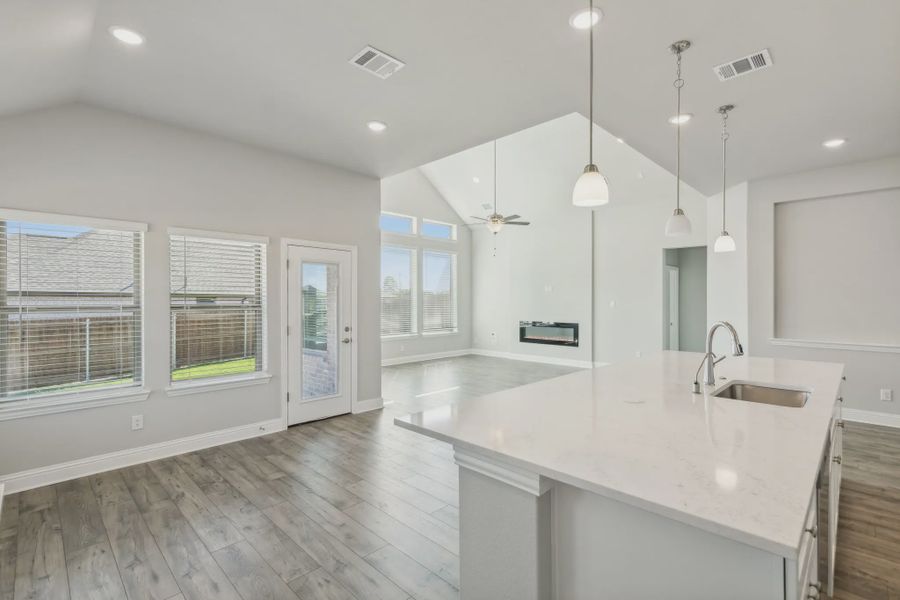 Furnished interior view inside a new home in Oaks of North Grove, Waxahachie (Image 6).