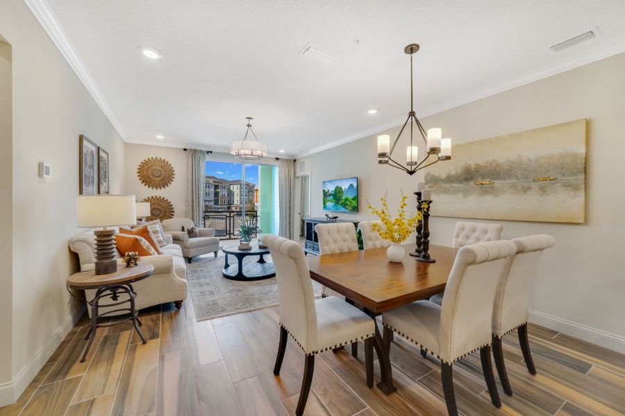 Furnished interior view inside a new home in Gatherings® of Lake Nona, Orlando (Image 7).