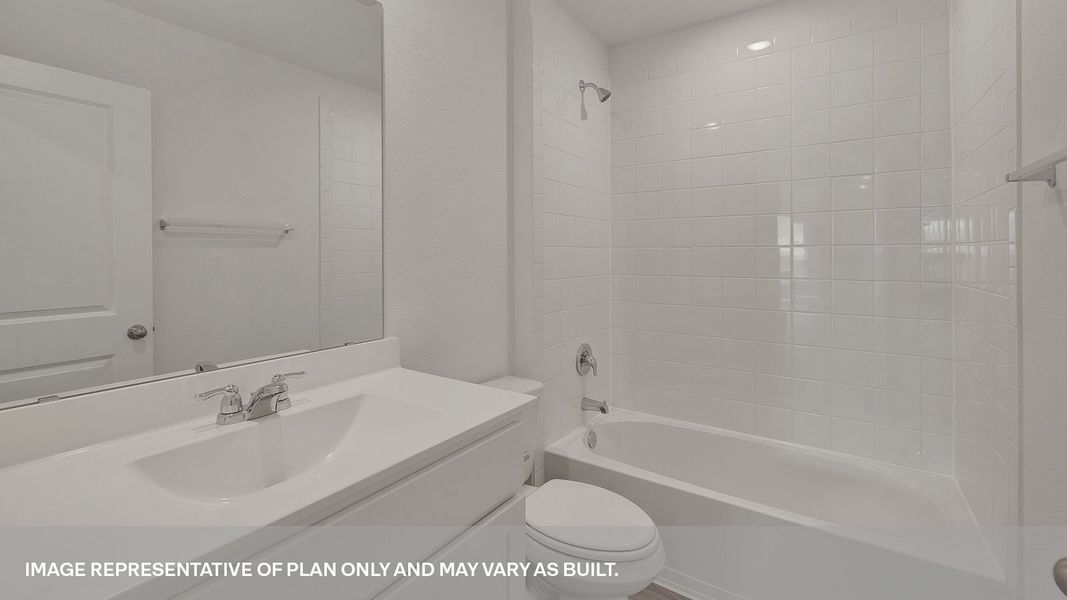 Furnished interior view inside a new home in Trace, San Marcos (Image 11).