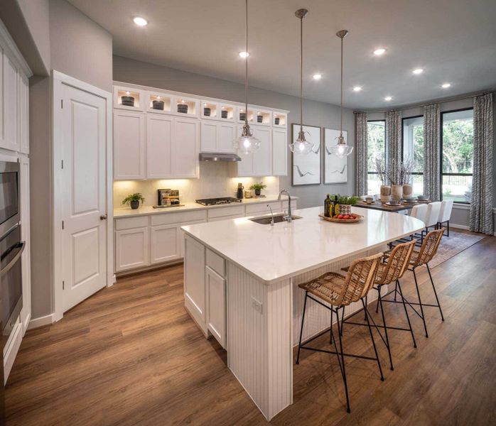 Representative furnished interior of a home built from the Amberley.535 by Highland Homes in Riceland, Mont Belvieu (Image 8).