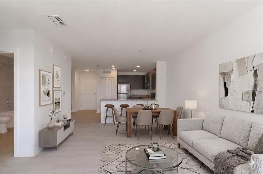Furnished interior view inside a new home in , Orlando (Image 5).