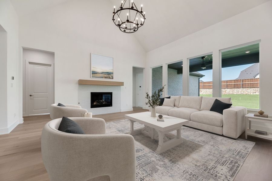 Furnished interior view inside a new home in Winding Creek, Rockwall (Image 14).