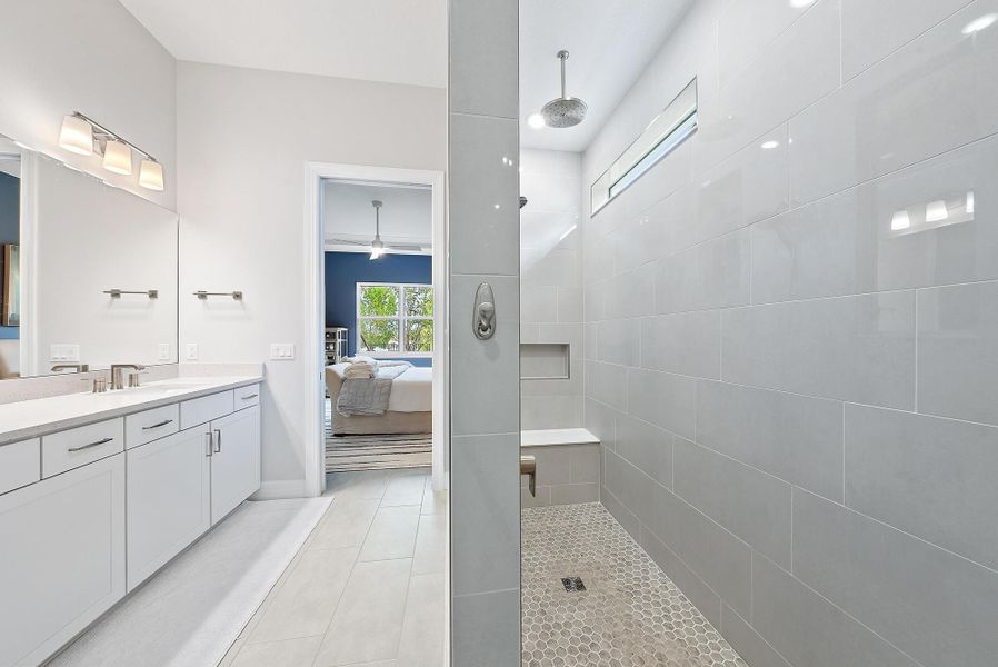 Furnished interior view inside a new home in Avondale at Avenir, Palm Beach Gardens (Image 23).