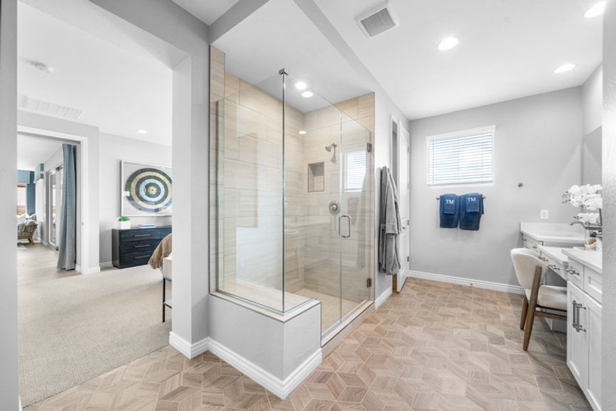 Representative furnished interior of a home built from the Sedona by Taylor Morrison in Ovation at Meridian 55+, Queen Creek (Image 18). Representative furnished interior of a home built from the Sedona by Taylor Morrison in Ovation at Meridian 55+, Queen Creek (Image 18).