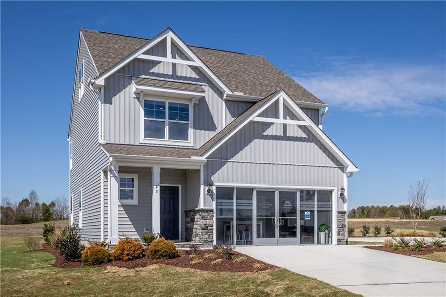 Front exterior of a new home in , Cartersville, GA, highlighting curb appeal (Image 20).