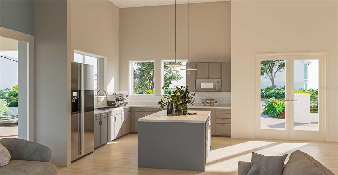 Furnished interior view inside a new home in , Davenport (Image 6).