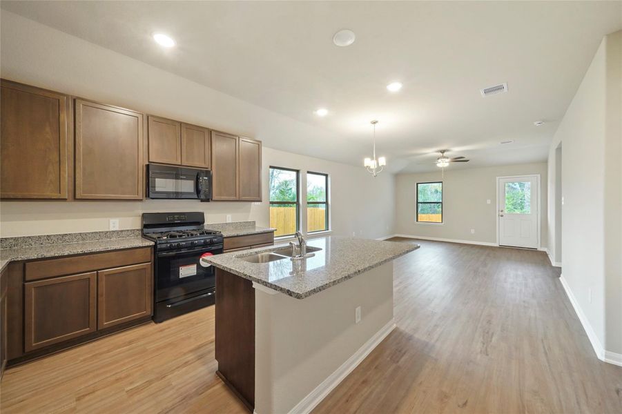 Furnished interior view inside a new home in Lexington Heights, Willis (Image 10). Furnished interior view inside a new home in Lexington Heights, Willis (Image 10).
