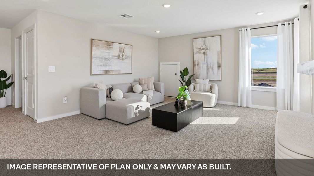 Furnished interior view inside a new home in Frontier, Mustang Ridge (Image 32).