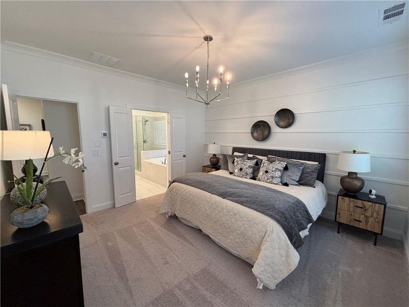 Furnished interior view inside a new home in Brackley Townhomes, Cumming (Image 67). Furnished interior view inside a new home in Brackley Townhomes, Cumming (Image 67).