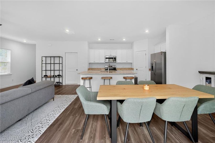 Furnished interior view inside a new home in , Union City (Image 8).