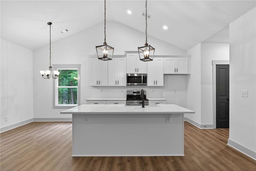 Furnished interior view inside a new home in , Silver Creek (Image 12).