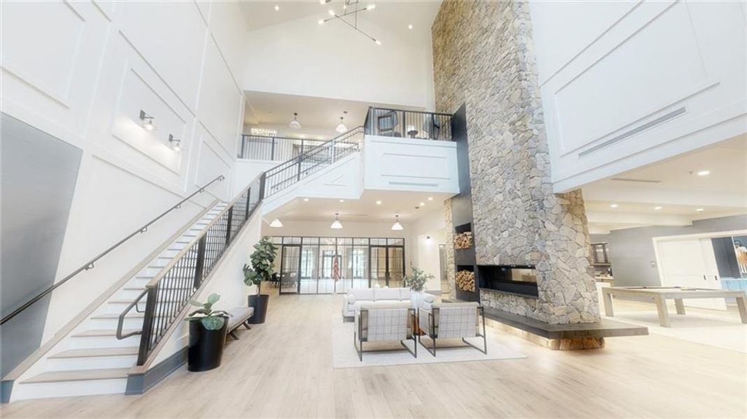 Furnished interior view inside a new home in , Hoschton (Image 17).