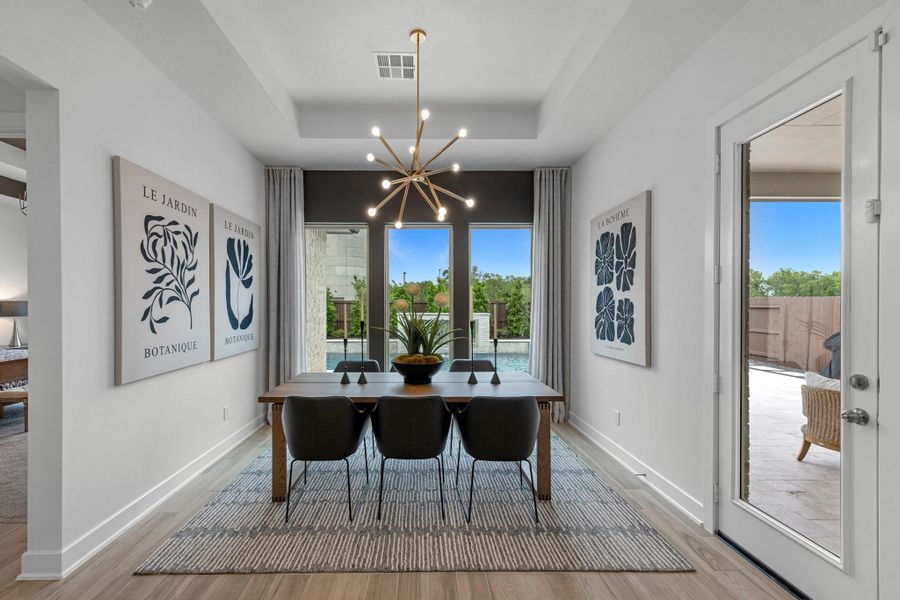 Eat-in kitchen with lovely views!