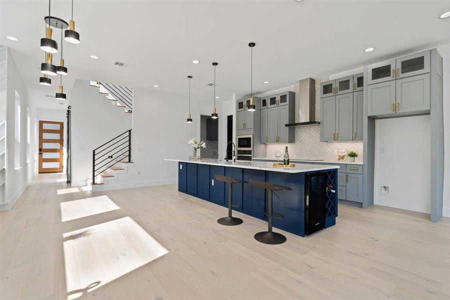 Furnished interior view inside a new home in , Manor (Image 15).