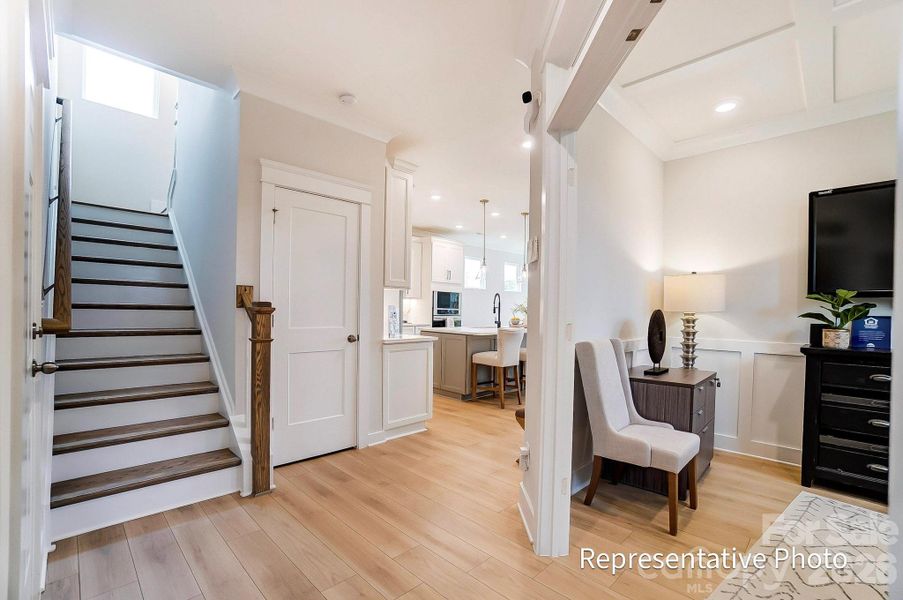 Furnished interior view inside a new home in Caldwell Forest, Charlotte (Image 3).