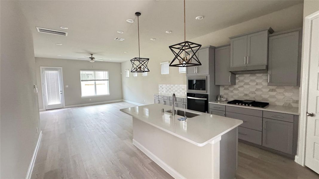 Furnished interior view inside a new home in Dunvale Village - Patio Home Collection, Houston (Image 12). Furnished interior view inside a new home in Dunvale Village - Patio Home Collection, Houston (Image 12).