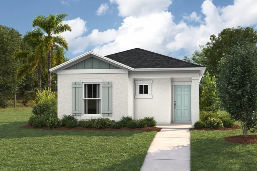 Representative exterior photo of a completed home built from the Sangria by Casa Fresca Homes in Pasadena Ridge, Dade City, FL (Image 28). Representative exterior photo of a completed home built from the Sangria by Casa Fresca Homes in Pasadena Ridge, Dade City, FL (Image 28).
