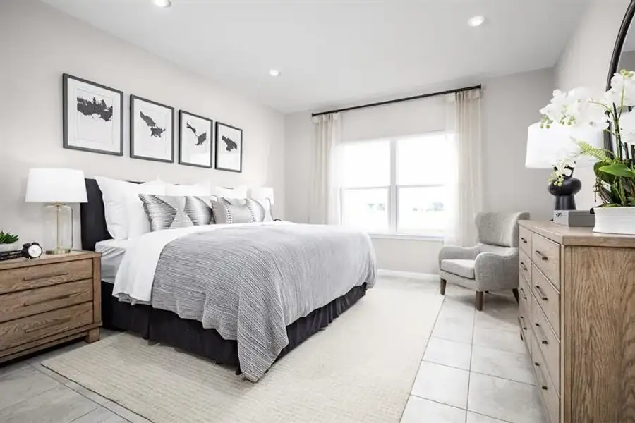 Representative furnished interior of a home built from the Adeline by Ryan Homes in Seminole Palms, Palm Coast (Image 10).