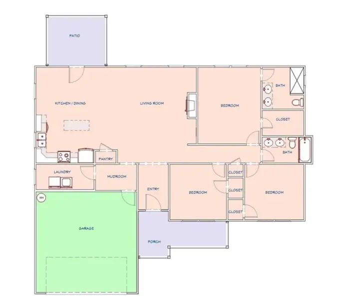 2D floor plan layout of this home in , Clarkesville, GA (Image 1). 2D floor plan layout of this home in , Clarkesville, GA (Image 1).