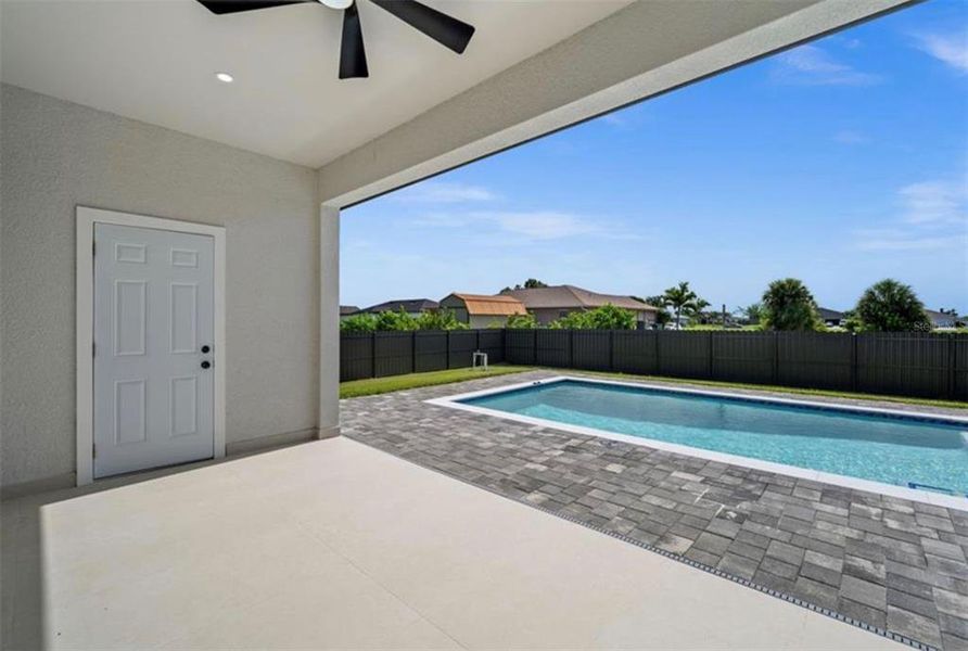 Exterior details and patio area of a home in , Cape Coral (Image 37). Exterior details and patio area of a home in , Cape Coral (Image 37).