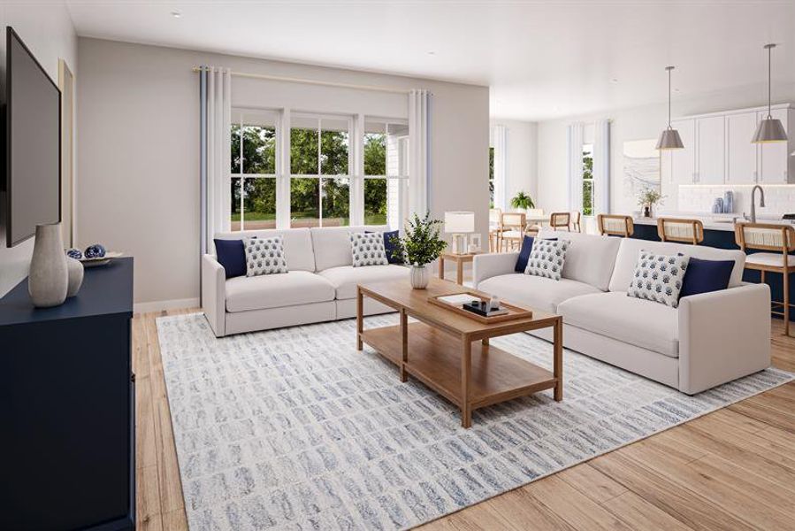 Furnished interior view inside a new home in Cainhoy Preserve, Huger (Image 3).