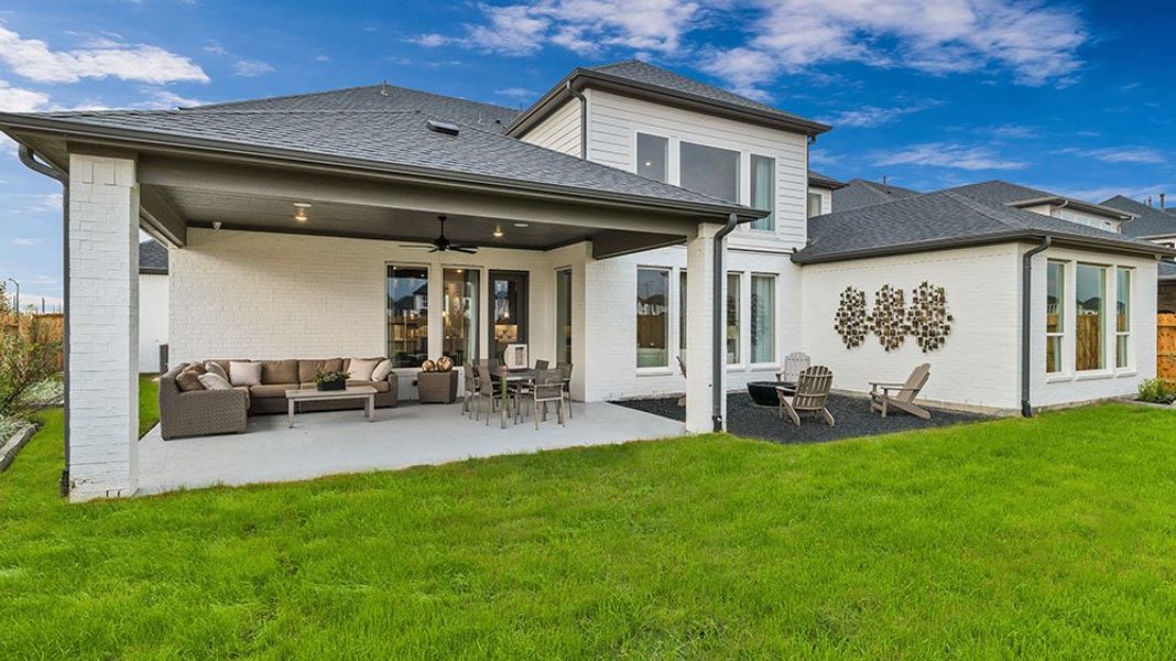 Representative exterior photo of a completed home built from the Palisade by Taylor Morrison in Avalon at Cypress 70s, Cypress, TX (Image 22). Representative exterior photo of a completed home built from the Palisade by Taylor Morrison in Avalon at Cypress 70s, Cypress, TX (Image 22).