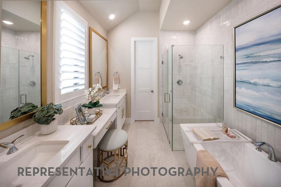 Furnished interior view inside a new home in Sandbrock Ranch, Aubrey (Image 11).