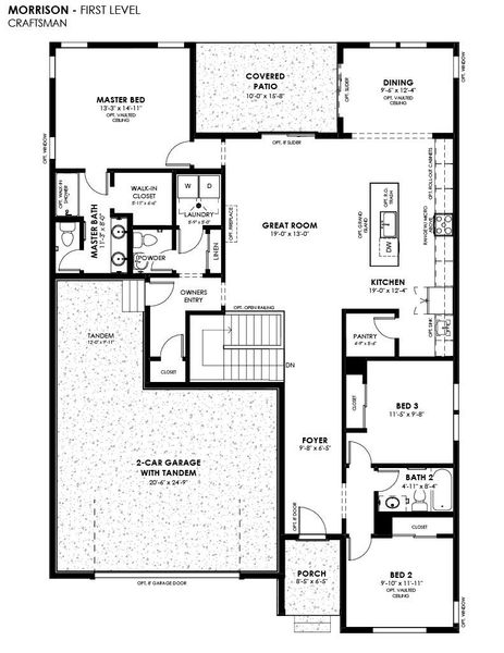 2D floor plan layout of this home in Prairie Song, Windsor, CO (Image 5). 2D floor plan layout of this home in Prairie Song, Windsor, CO (Image 5).