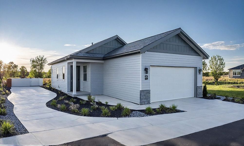 Representative exterior photo of a completed home built from the Carnation by View Homes in Trails at Aspen Ridge-3, Colorado Springs, CO (Image 2). Representative exterior photo of a completed home built from the Carnation by View Homes in Trails at Aspen Ridge-3, Colorado Springs, CO (Image 2).