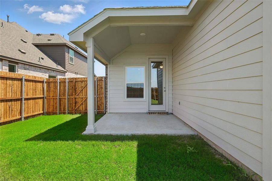 Exterior details and patio area of a home in Pebblebrook, Sherman (Image 19). Exterior details and patio area of a home in Pebblebrook, Sherman (Image 19).
