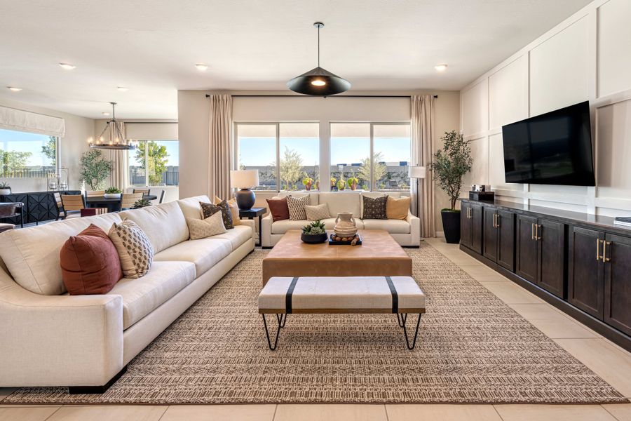 Representative furnished interior of a home built from the Holly Plan 5007 by Tri Pointe Homes in Abel Ranch, Goodyear (Image 9).