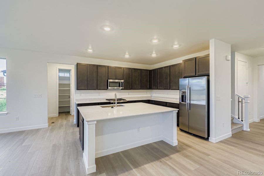 Furnished interior view inside a new home in Red Rocks Ranch: The Monarch Collection, Morrison (Image 6). Furnished interior view inside a new home in Red Rocks Ranch: The Monarch Collection, Morrison (Image 6).