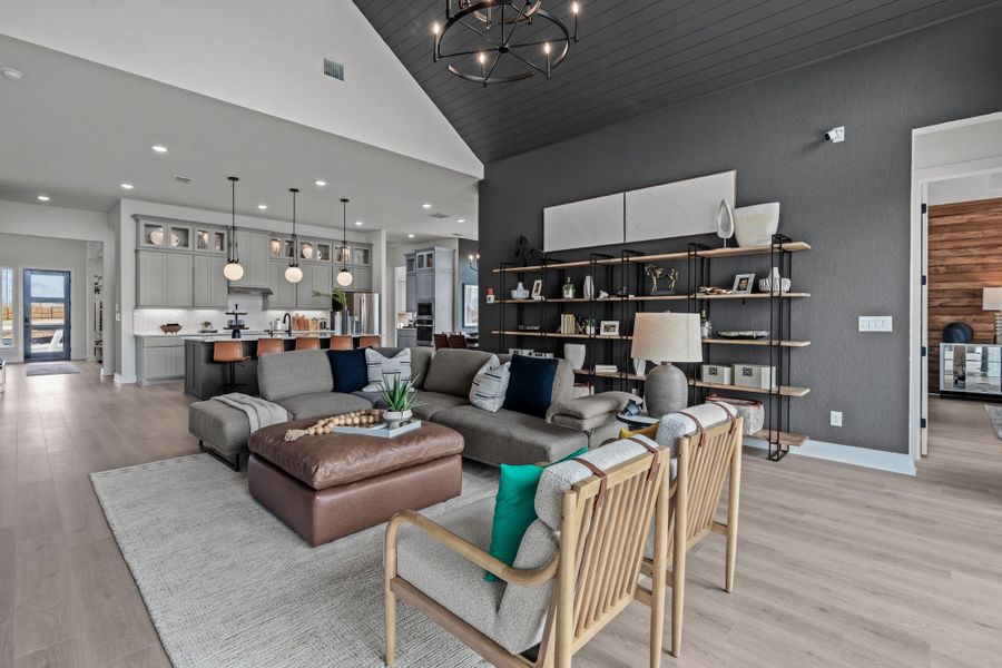 Furnished interior view inside a new home in Lariat, Liberty Hill (Image 66).