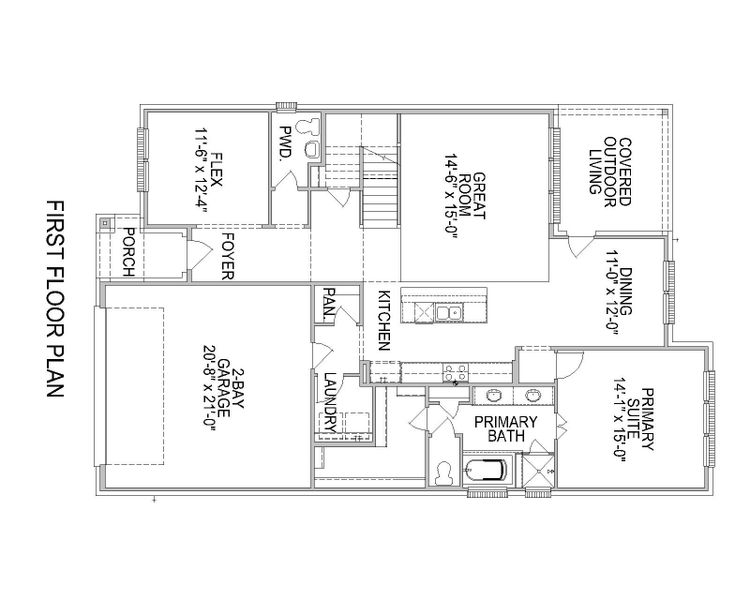 2D floor plan layout for the Martin by Tri Pointe Homes in Tompkins Reserve, Katy, TX (Image 6). 2D floor plan layout for the Martin by Tri Pointe Homes in Tompkins Reserve, Katy, TX (Image 6).