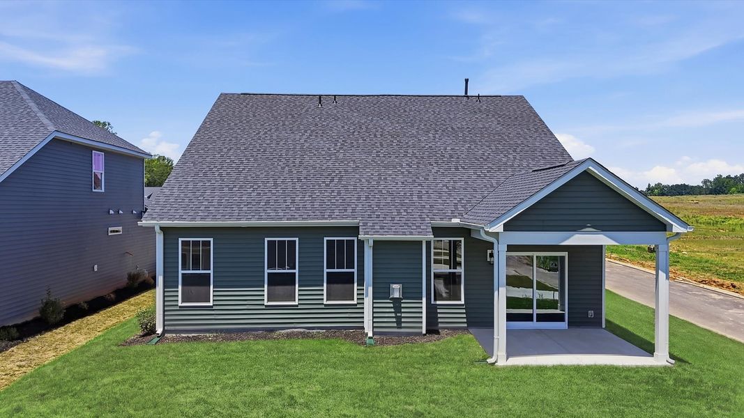 Exclusive rear covered porch with accomplished detail and elevated outdoor living potential Exclusive rear covered porch with accomplished detail and elevated outdoor living potential