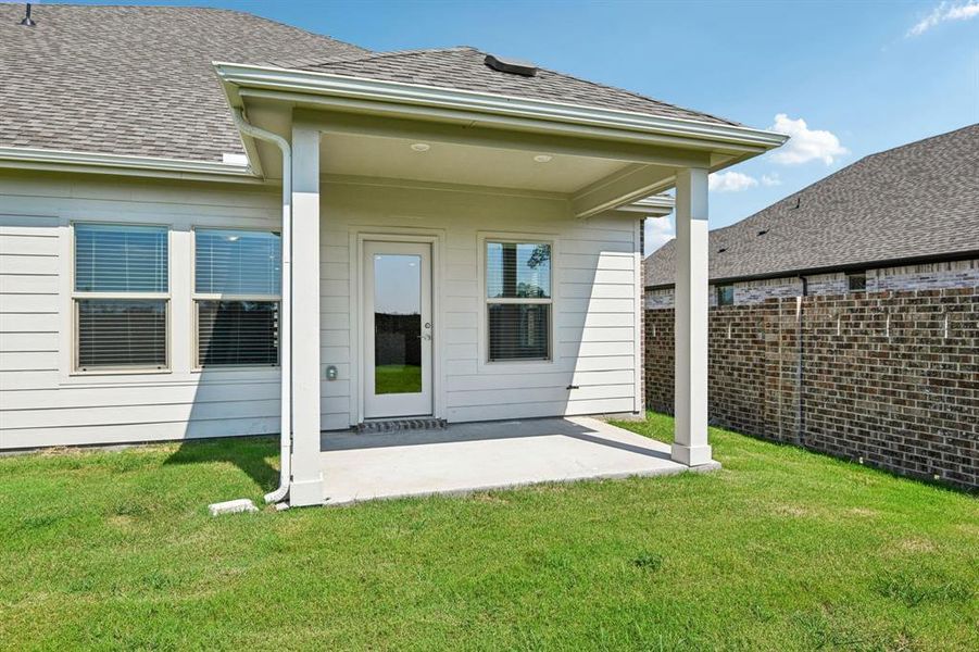 Front exterior of a new home in Windmore, Princeton, TX, highlighting curb appeal (Image 2).