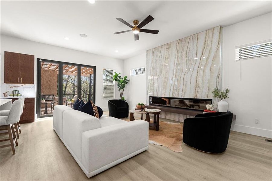 Furnished interior view inside a new home in , Atlanta (Image 12).